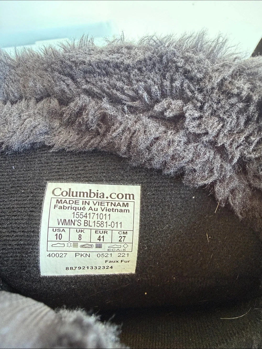 Columbia Women's Ice Maiden II Snow Boots Size 10 Black Winter Cold Weather
